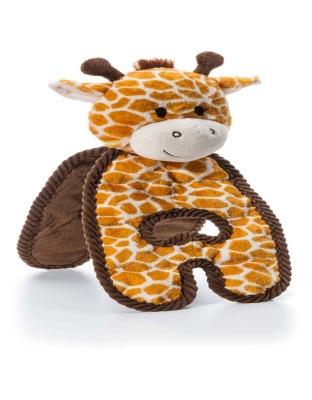 Charming Pet Products Cuddle Tugs Giraffe Dog Toy Brown 1ea/18.5 in