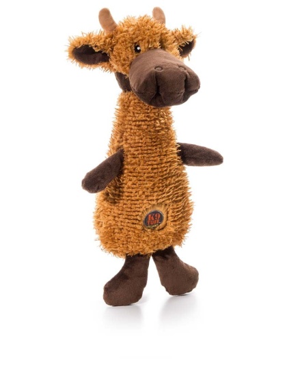 Charming Pet Products Scruffles Moose Plush Dog Toy Brown 1ea/LG