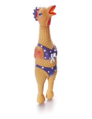 Charming Pet Products Squawkers Henrietta Dog Toy Multi-Color 1ea/LG