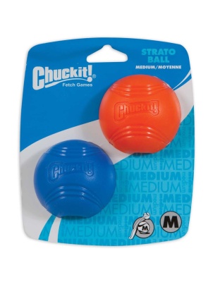 Chuckit! Strato Ball Dog Toy Blue/Orange 1ea/2 pk, MD