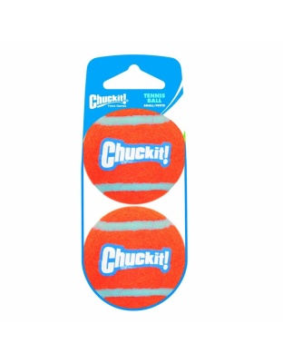 Chuckit! Tennis Ball Dog Toy Shrink Sleeve Orange/Orange 1ea/SM, 2 pk