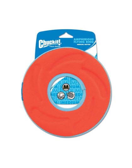 Chuckit! ZipFlilght Flying Ring Dog Toy Assorted 1ea/MD