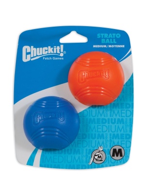Chuckit! Strato Ball Dog Toy Blue/Orange 1ea/2 pk, SM