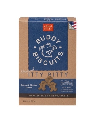 Cloud Star Original Itty Bitty Buddy Biscuits With Bacon and Cheese Dog Treats; 8-Oz. Box