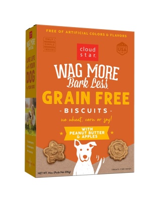 Cloudstar AGMORE DOG GRAIN FREE BAKED PEANUT BUTTER and APPLE 14OZ