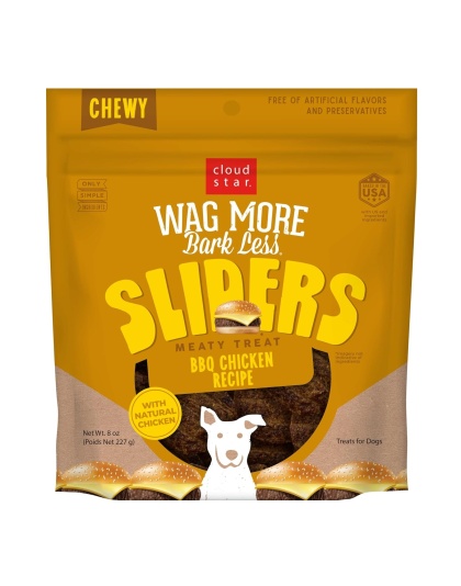 Cloudstar Wagmore Dog Sliders Grain Free Barbeque Chicken 8oz.