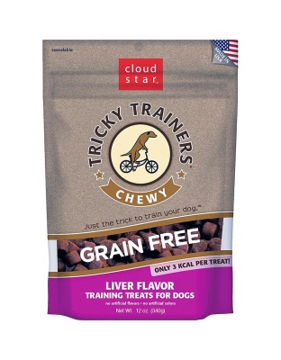 Cloud Star Dog Tricky Trainer Grain Free Chewy Liver 12oz.