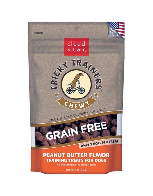Cloud Star Dog Tricky Trainer Grain Free Chewy Peanut Butter 5oz.