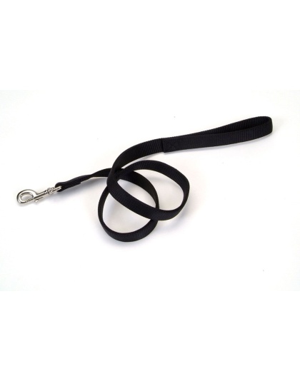 Coastal Double-Ply Nylon Dog Leash Black 1ea/1 In X 4 ft