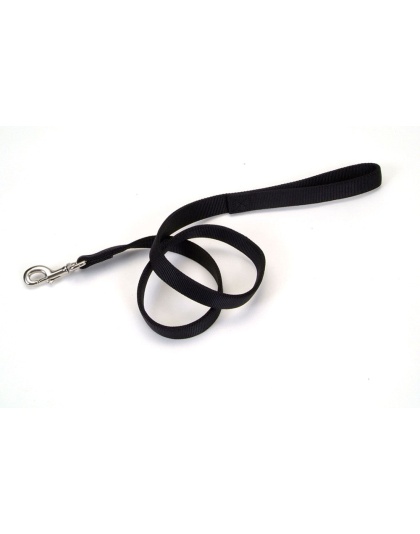 Coastal Double-Ply Nylon Dog Leash Black 1ea/1 In X 6 ft