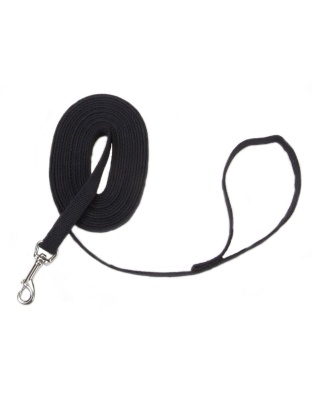 Train Right Cotton Web Training Dog Leash Black 1ea/5/8 In X 15 ft