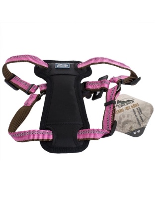 Coastal K9 Explorer 1 Inch Padded Harness Rosebud Pink (26-38 Inch)
