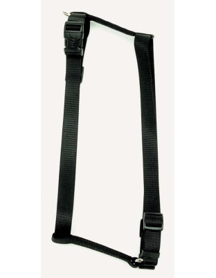 Coastal Standard Adjustable Nylon Dog Harness Black 1ea/MD, 3/4In X 18-30 in