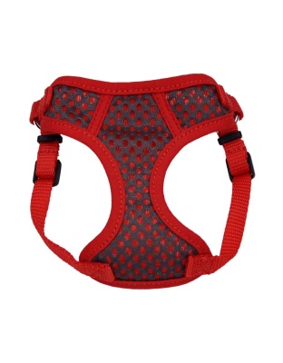 Comfort Soft Sport Wrap Adjustable Dog Harness Grey/Red 1ea/XS, 5/8In X 16-19 in