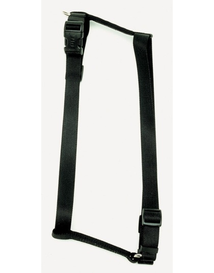 Coastal Standard Adjustable Nylon Dog Harness Black 1ea/SM, 5/8In X 14-24 in