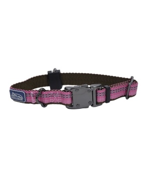 Coastal K9 Explorer 5/8 Inch Adj Collar Rosebud Pink (10-14 Inch)