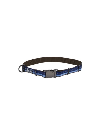 Coastal K9 Explorer 5/8 Inch Adj Collar Sapphire Blue (8-12 Inch)