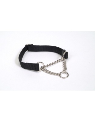 Check-Choke Adjustable Check Training Dog Collar Black 1ea/3/4 In X 14-20 in