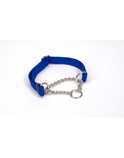 Check-Choke Adjustable Check Training Dog Collar Blue 1ea/3/4 In X 14-20 in