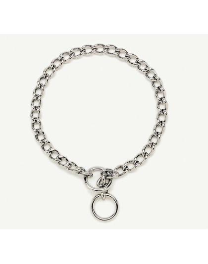 Titan Chain Training Dog Collar Fine Nickel, Chrome 1ea/2 Mm X 12 in