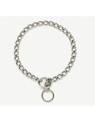 Titan Chain Training Dog Collar Fine Nickel, Chrome 1ea/2 Mm X 14 in