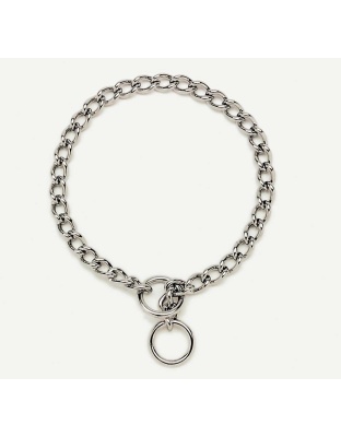 Titan Chain Training Dog Collar Heavy Nickel, Chrome 1ea/3 Mm X 26 in