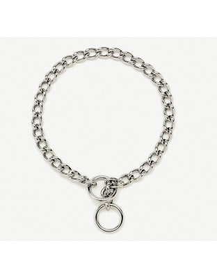 Titan Chain Training Dog Collar Medium Nickel, Chrome 1ea/2.5 Mm X 14 in