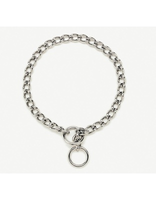 Titan Chain Training Dog Collar Medium Nickel, Chrome 1ea/2.5 Mm X 16 in