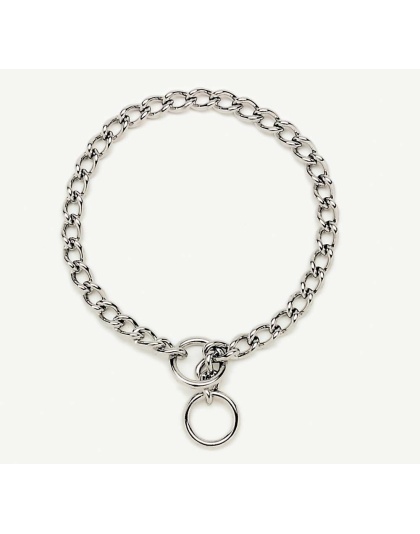 Titan Chain Training Dog Collar Medium Nickel, Chrome 1ea/2.5 Mm X 18 in