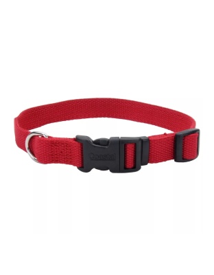Earth Soy Adjustable Dog Collar Cranberry 1ea/5/8 In X 8-12 in