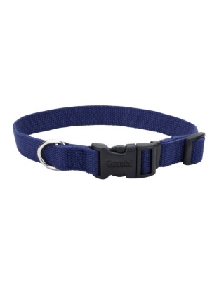 Earth Soy Adjustable Dog Collar Indigo 1ea/3/4 In X 12-18 in
