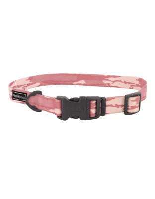Coastal Water and Woods Adjustable Dog Collar Bottomland Pink 1ea/14-20 in