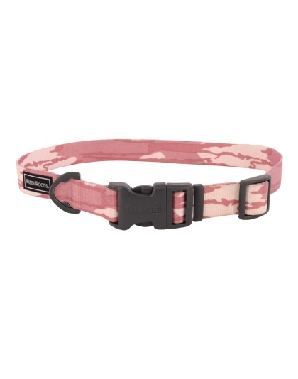 Coastal Water and Woods Adjustable Dog Collar Bottomland Pink 1ea/14-20 in