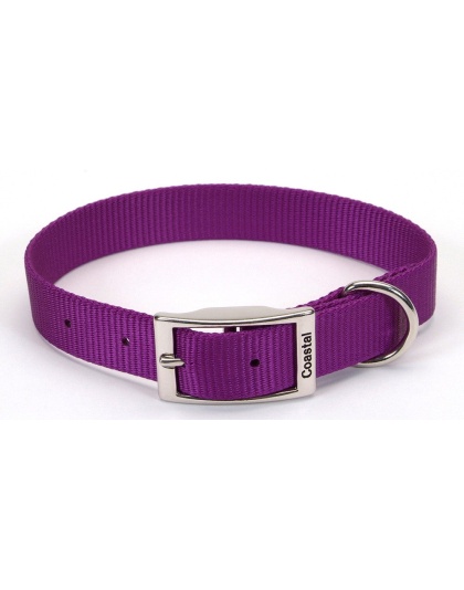 Coastal Single-Ply Nylon Dog Collar Purple 1ea/3/4 In X 18 in