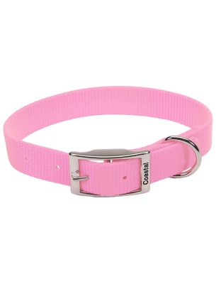 Coastal Single-Ply Nylon Collar Bright Pink 1X18In