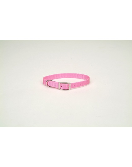 Coastal Single-Ply Nylon Collar Bright Pink 3/4X16In