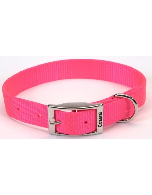 Coastal Single-Ply Nylon Collar Neon Pink 1X20In