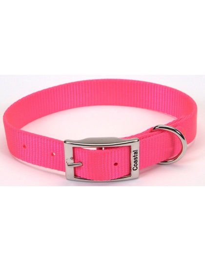 Coastal Single-Ply Nylon Collar Neon Pink 1X20In