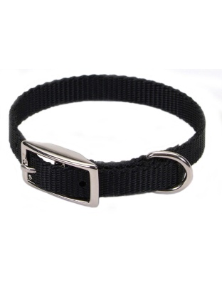 Coastal Single-Ply Nylon Collar Black 3/8X10In