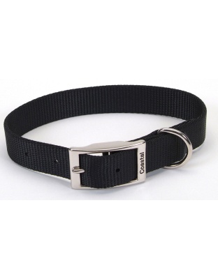 Coastal Single-Ply Nylon Collar Black 1X20In