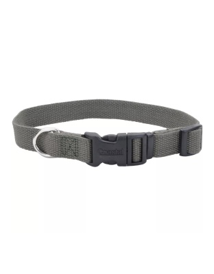 Earth Soy Adjustable Collar Forest Green 3/8X6-8In