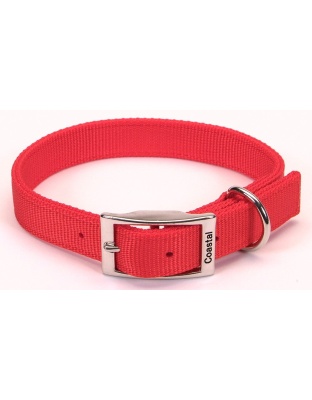 Coastal Double-Ply Nylon Dog Collar Red 1ea/1 In X 20 in