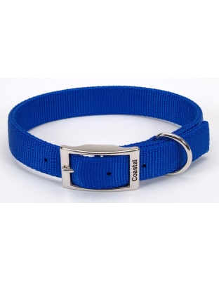 Coastal Double-Ply Nylon Dog Collar Blue 1ea/1 In X 20 in