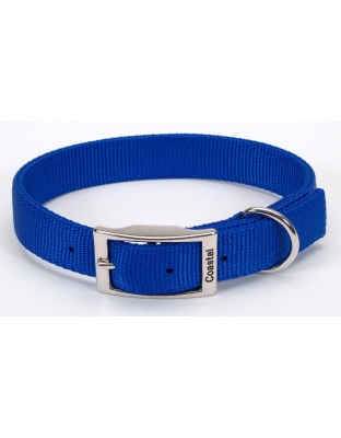 Coastal Double-Ply Nylon Dog Collar Blue 1ea/1 In X 24 in