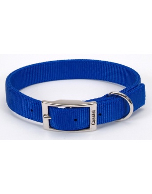 Coastal Double-Ply Nylon Dog Collar Blue 1ea/1 In X 26 in