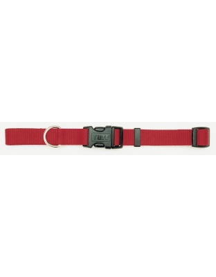Coastal Adjustable Nylon Collar With Tuff Buckle Red 1X20In