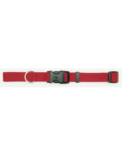 Coastal Adjustable Nylon Collar With Tuff Buckle Red 1X20In