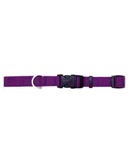 Coastal Adjustable Nylon Dog Collar with Plastic Buckle Purple 1ea/1 In X 18-26 in