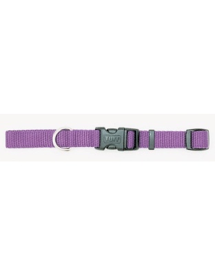Coastal Adjustable Nylon Dog Collar with Plastic Buckle Purple 1ea/5/8 In X 10-14 in