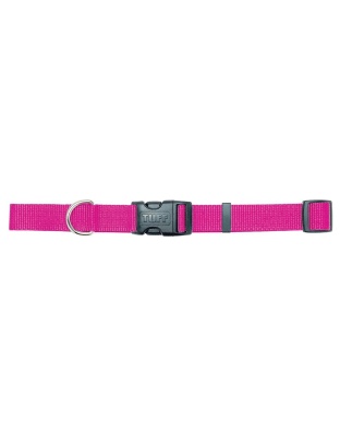 Coastal Adjustable Nylon Dog Collar with Plastic Buckle Pink Flamingo 1ea/5/8 In X 10-14 in